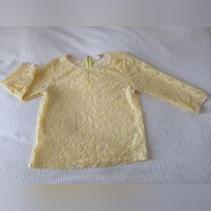 Yellow lace shirt